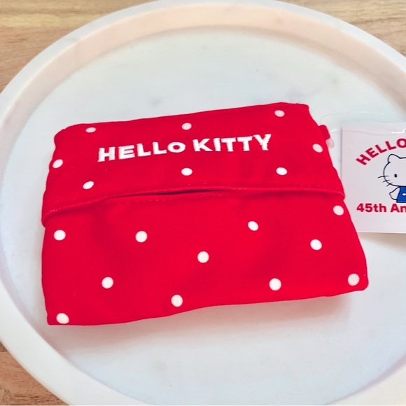 Red Hello Kitty 45th Anniversary Tissue Case Holder - Picture 3 of 6